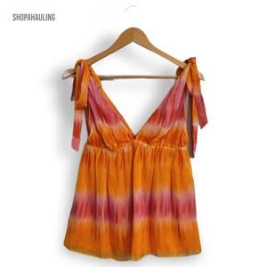 Alice + Olivia Silk Halter Blouse - Size Medium